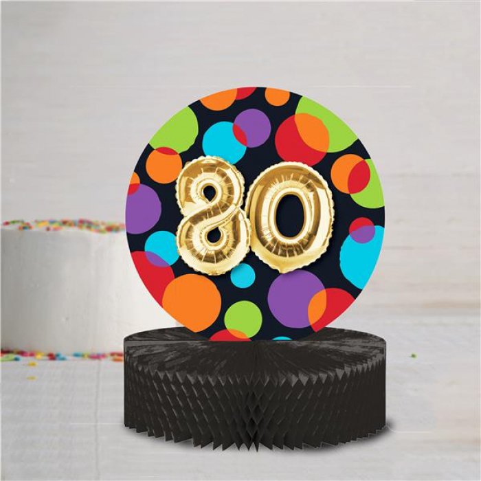80th Birthday Balloon Centerpiece