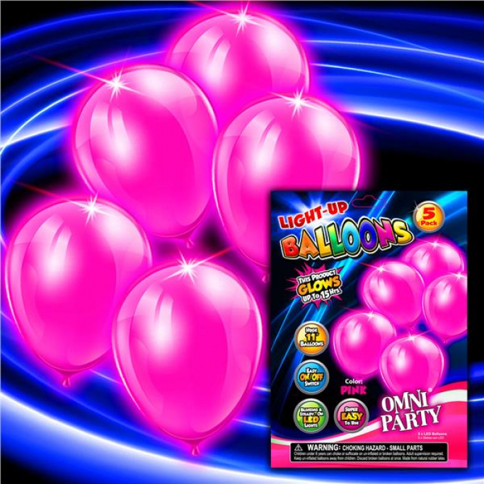 Pink LED Balloons - LED Balloon Lights For Sale