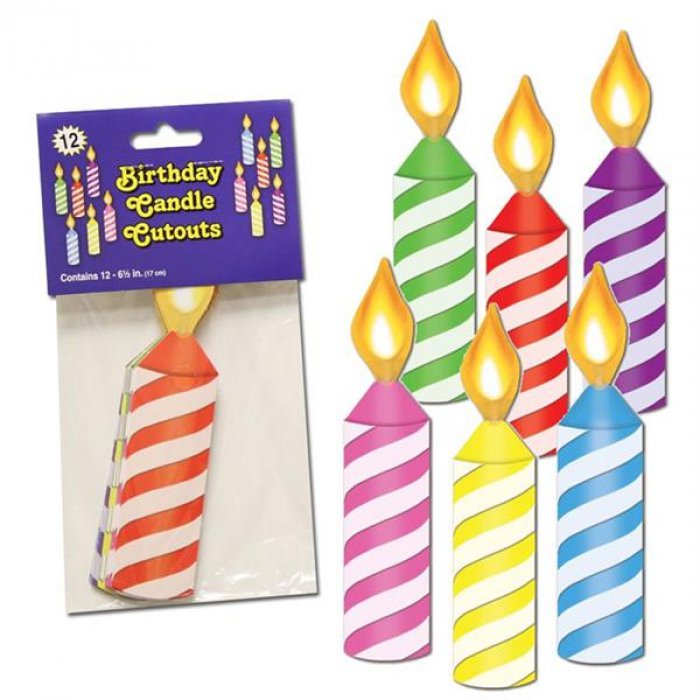 Candle Cutouts (Per 12 pack)