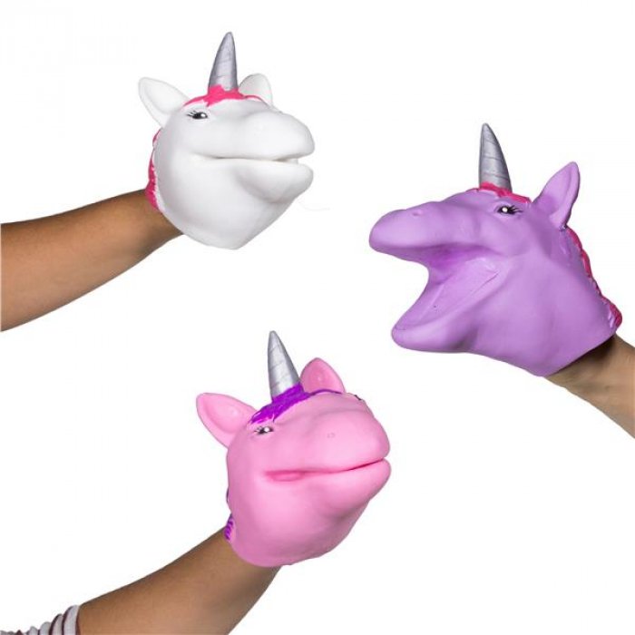 Unicorn Hand Puppets (Per 12 pack)