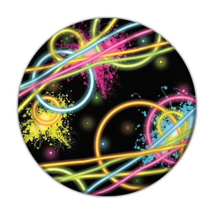 Glow Party 7" Plates (Per 8 pack)