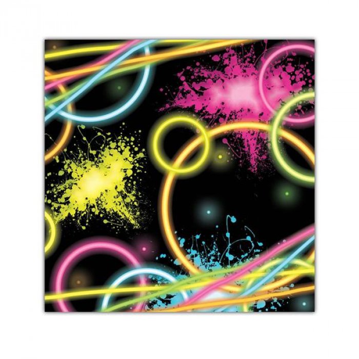 Glow Party Beverage Napkins (Per 16 pack)