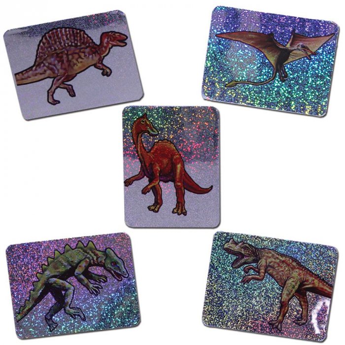 Dinosaur Mylar Stickers (Per 144 pack)