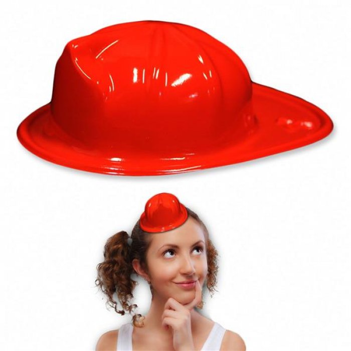 Red Mini Fire Helmets (Per 12 pack)