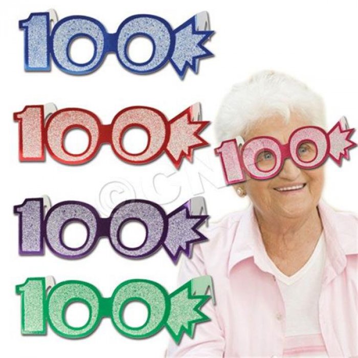 100 Glitter Foil Glasses (Per 25 pack)