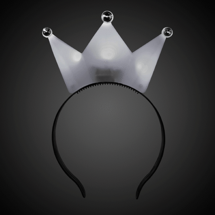 White LED Crown Headband