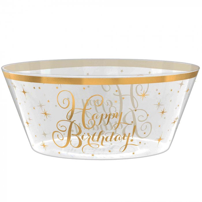 Gold 10" Birthday Bowl