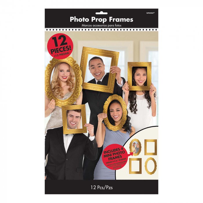 Gold Photo Frame Props (Per 12 pack)