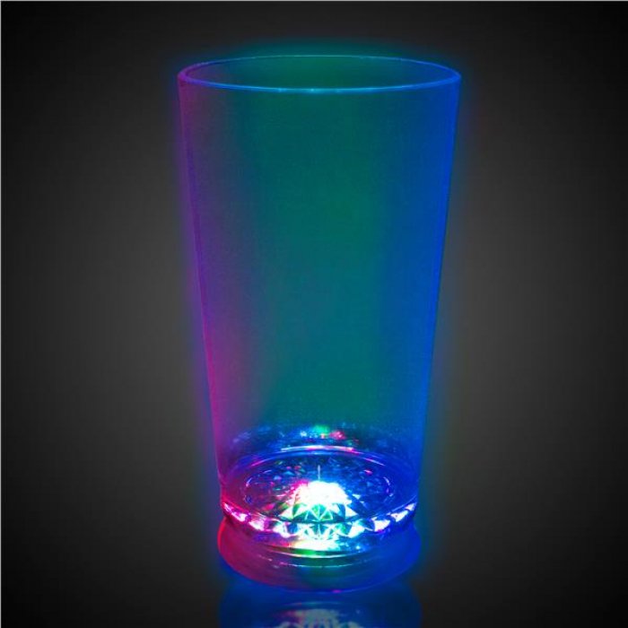 LED Multi-Color 16 oz Pint Glass