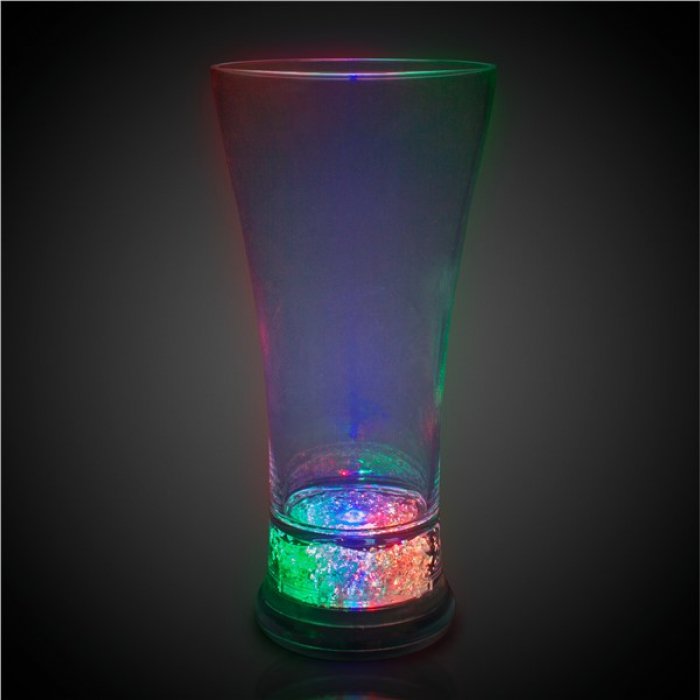 LED Pilsner 14 oz Glass