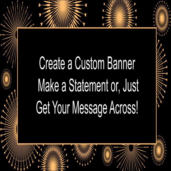 Celebrate Custom Banner - 12 x 24