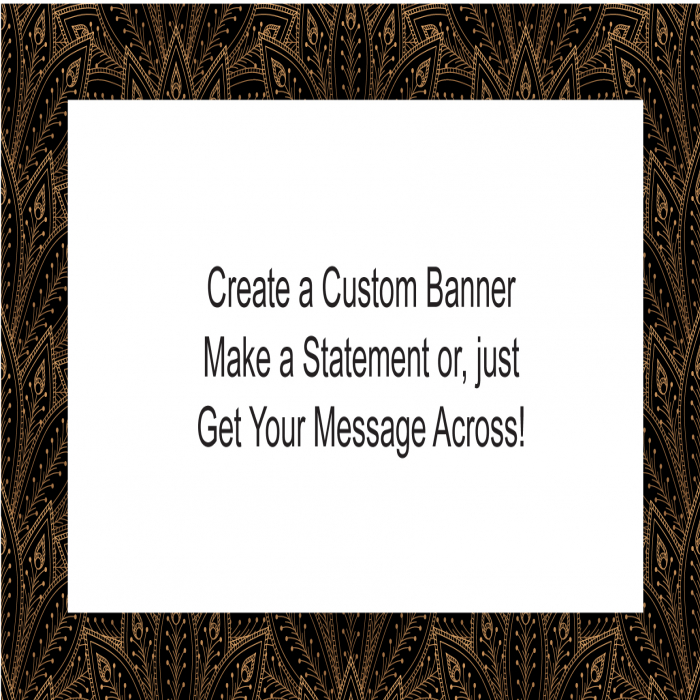 Deco Feathers Custom Banner - 24 x 48 Deco Feathers Custom Banner - 24 x 48