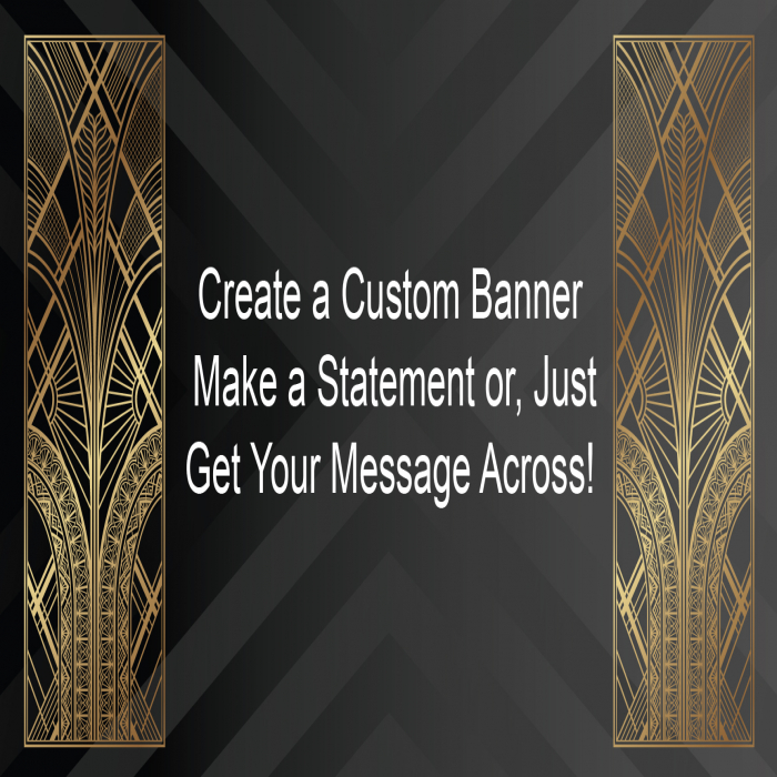 Art Deco Custom Banner - 24 x 48