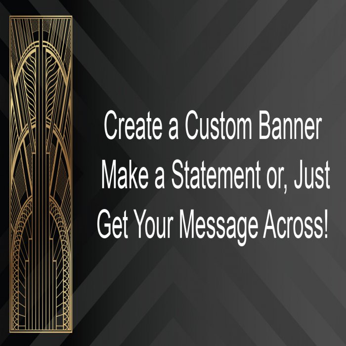 Roaring Deco Custom Banner - 12 x 24