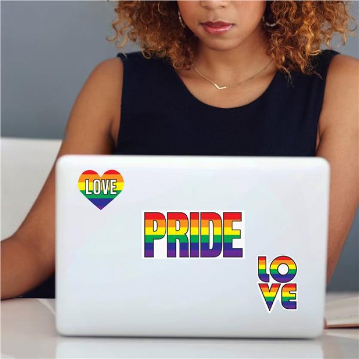 Rainbow Pride Stickers (Per 10 pack)