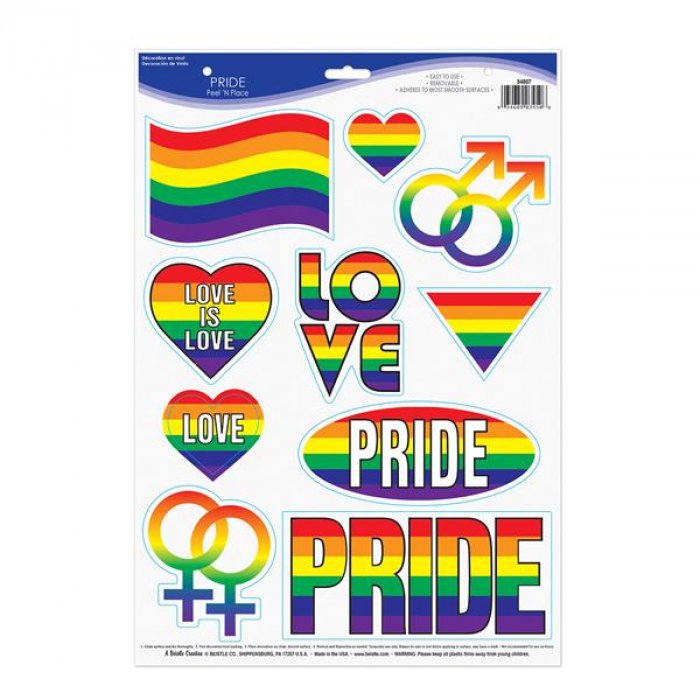 Rainbow Pride Stickers (Per 10 pack)