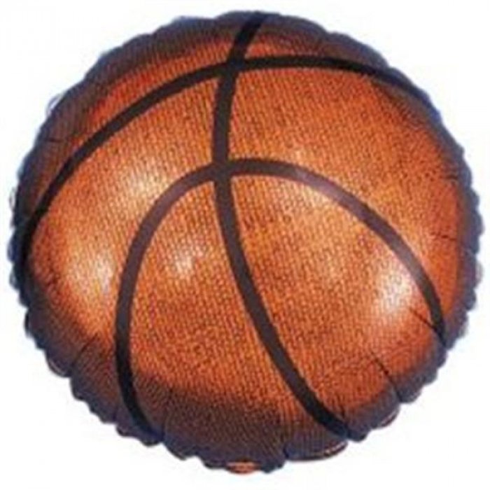 Basketball Metallic 18" Balloon