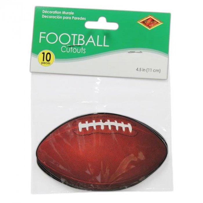 Mini Football Cutouts (Per 10 pack)