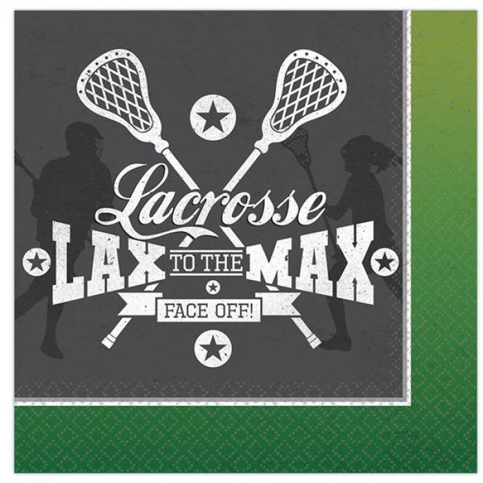 Lacrosse Lunch Napkins (Per 16 pack)