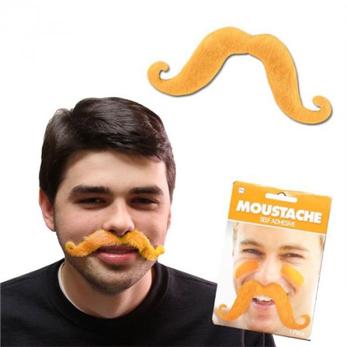 Orange Handlebar Mustache