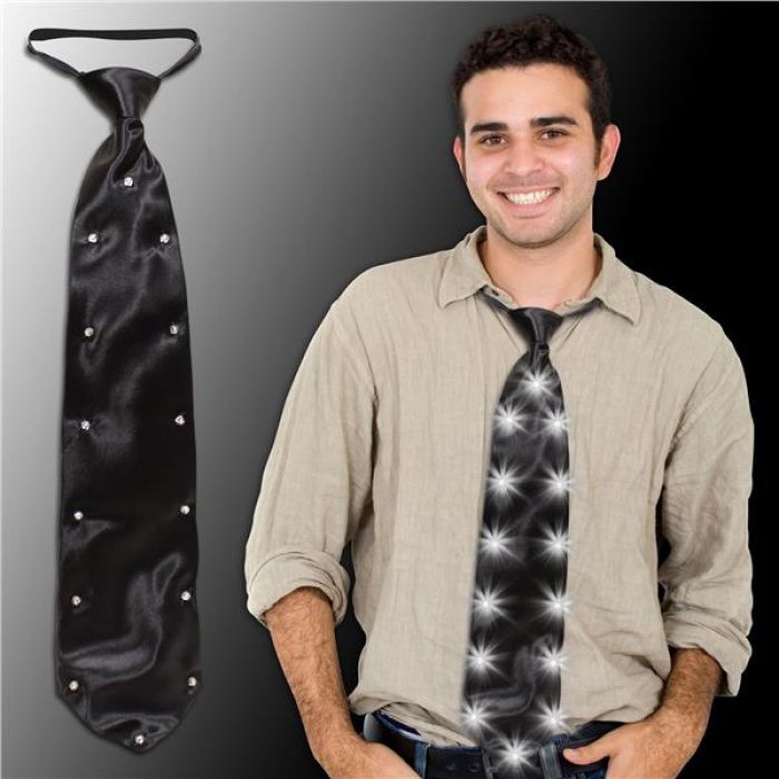Black LED Light-Up Necktie