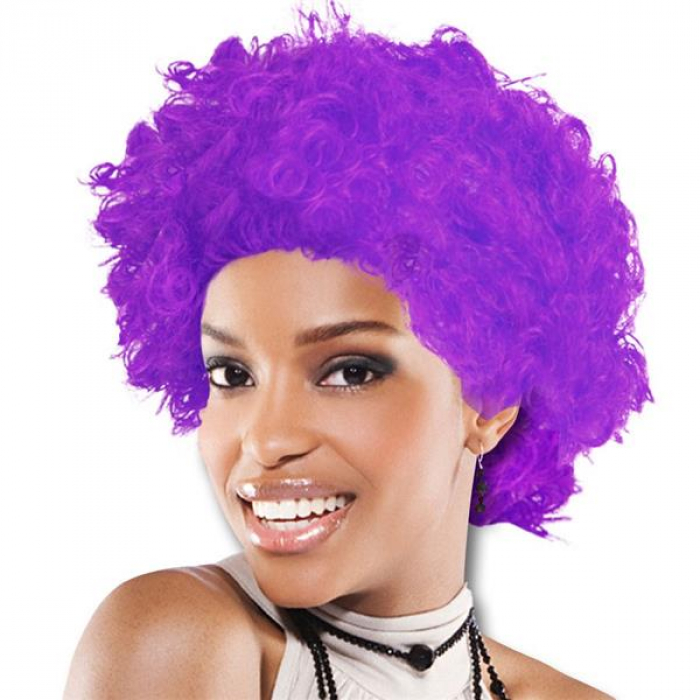 Purple afro on sale