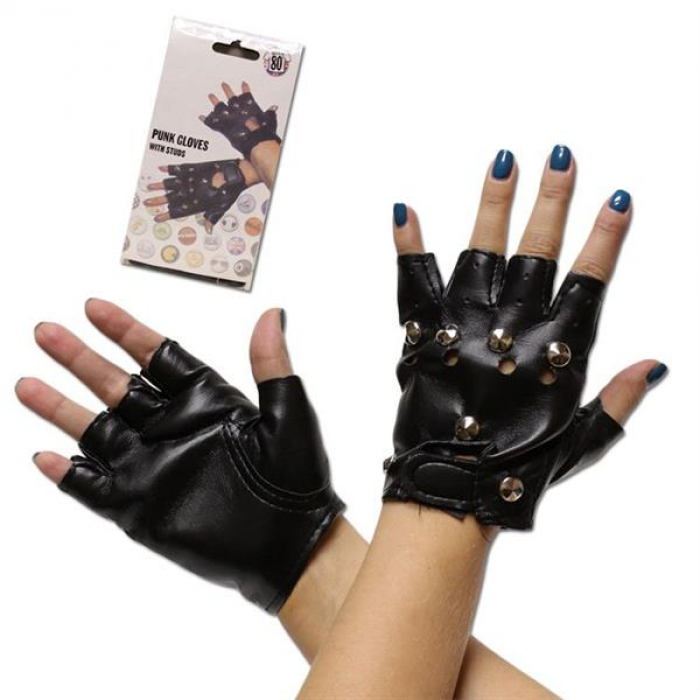 cheap black fingerless gloves