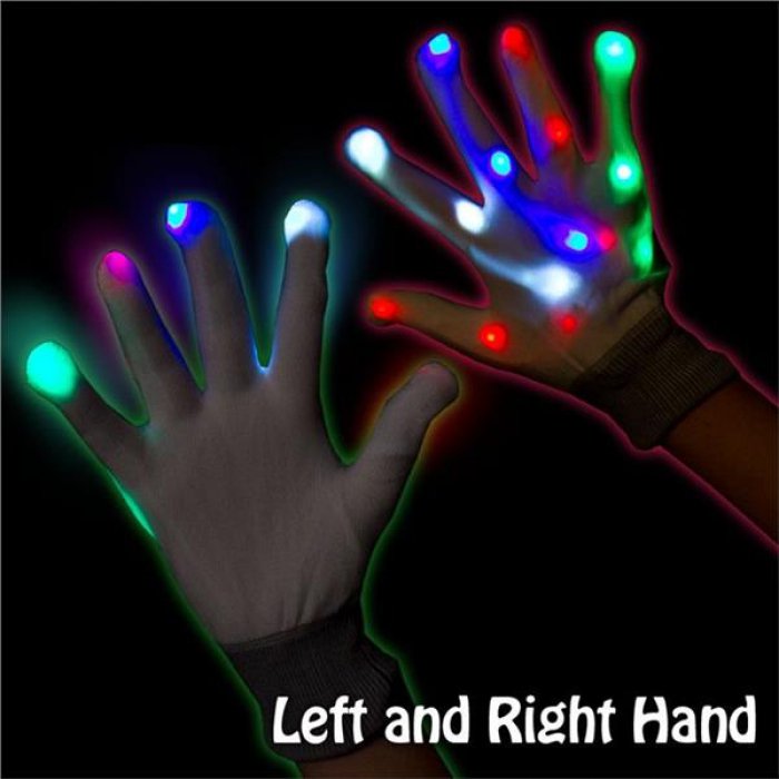 LED Rainbow Gloves (Per pair)