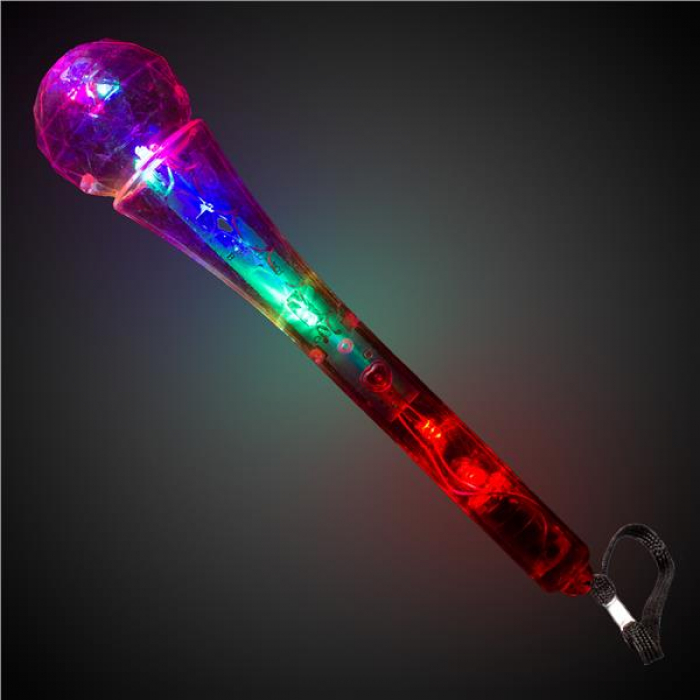 LED Clear Microphones (Per 12 pack)