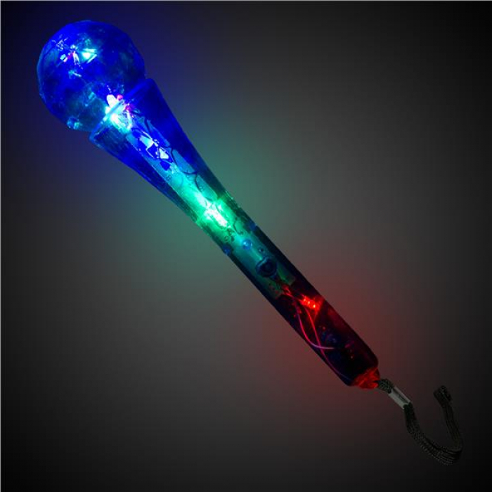 LED Clear Microphones (Per 12 pack)