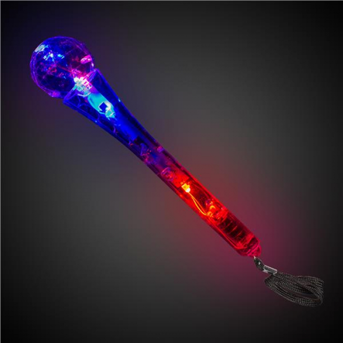 LED Clear Microphones (Per 12 pack)