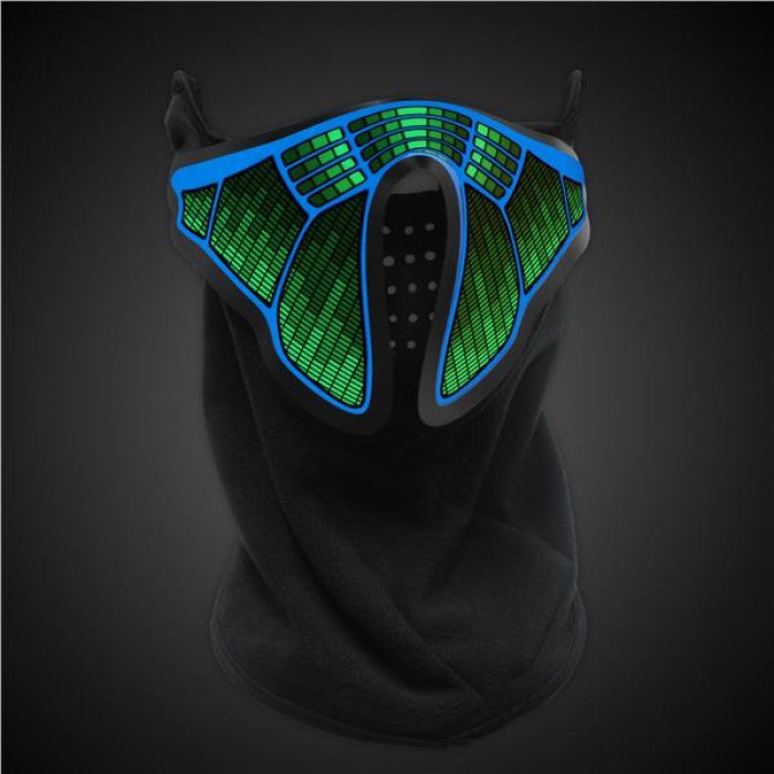 EL Light-Up Sound Activated Face Mask