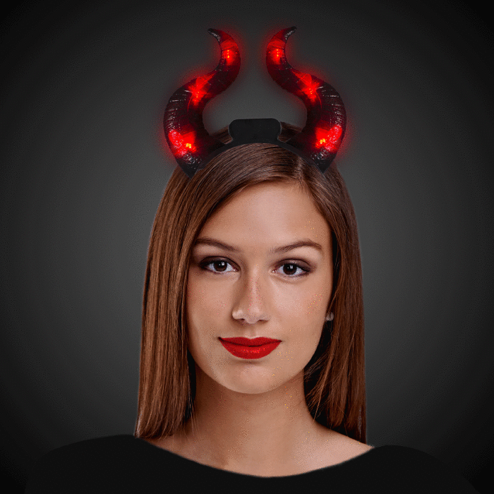 LED Devil Horns Headbopper