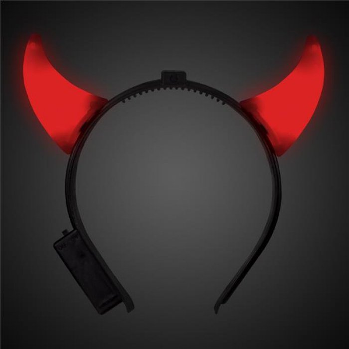 LED Red Devil Horns (Per 12 pack)