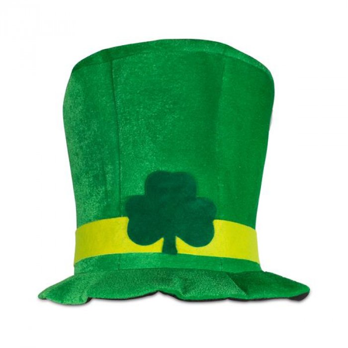 St. Patricks Day Velvet Top Hat