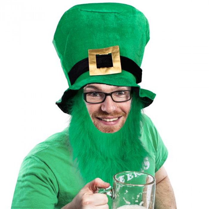 St. Patricks Top Hat With Beard