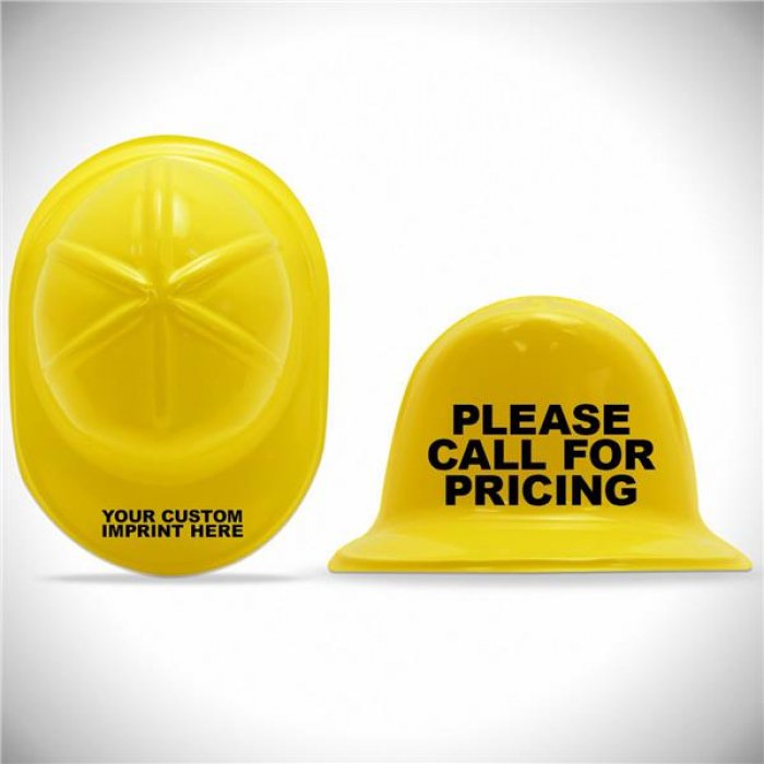 Yellow Plastic Mini Construction Hats (Per 12 pack)