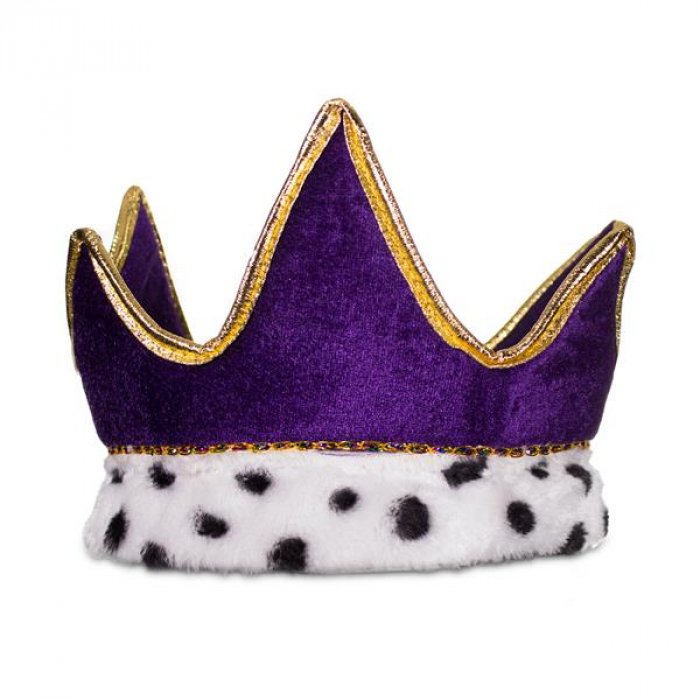 Mardi Gras Purple Velvet Royal Crown