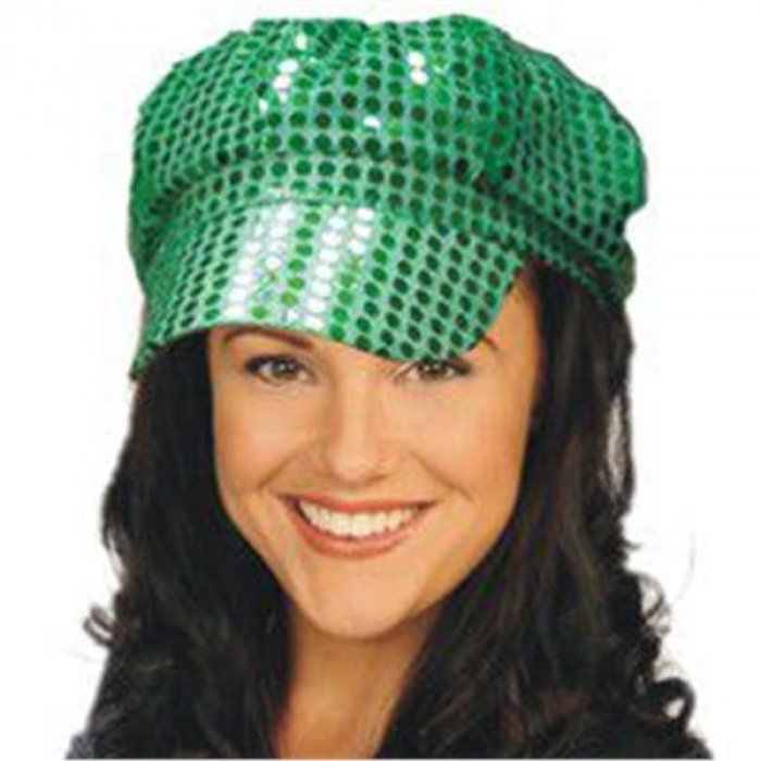 St. Patrick's Day Sequin Shamrock Tri-color Newsboy Hat – Bewild