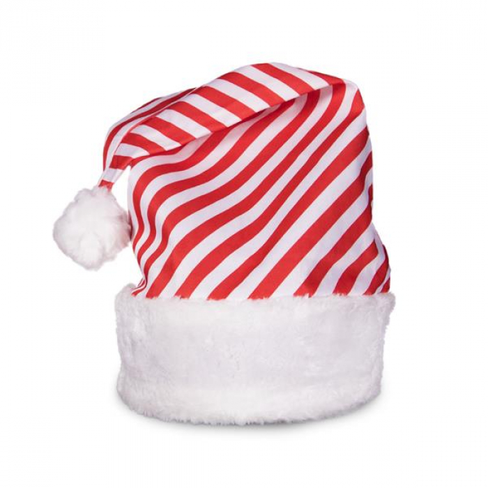 Candy Cane Stripe Santa Hats (Per 12 pack)