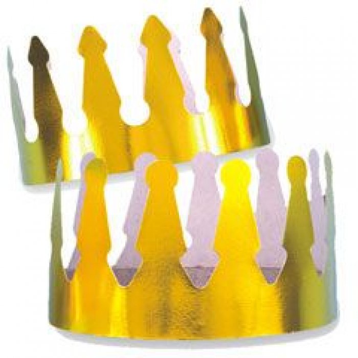 Gold Foil Crowns (Per 12 pack)