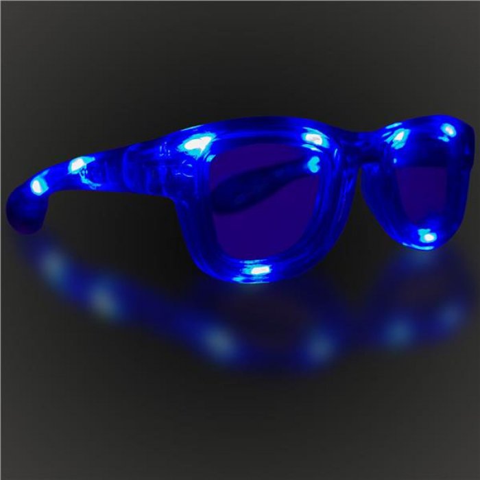 Blue LED Retro Sunglasses