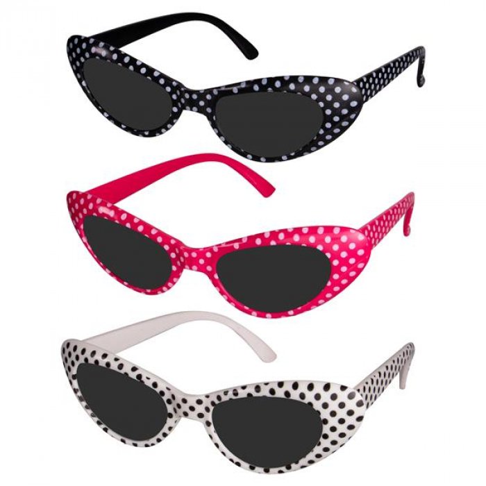 Assorted Polka Dot Kids' Sunglasses (Per 12 pack)