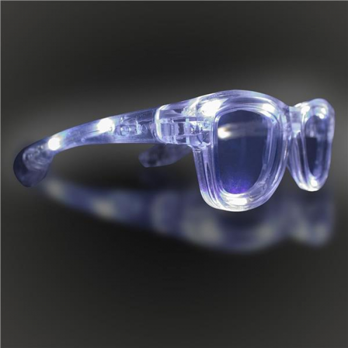 White LED Retro Sunglasses (Per Pair of Sunglasses)