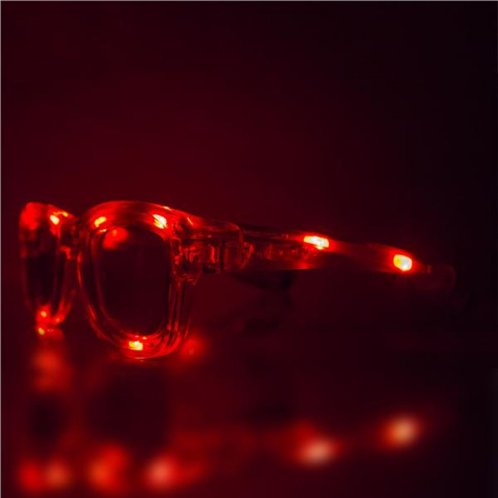 Red LED Retro Sunglasses