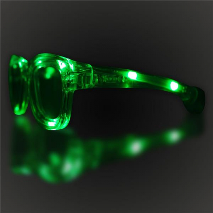 Green LED Retro Sunglasses