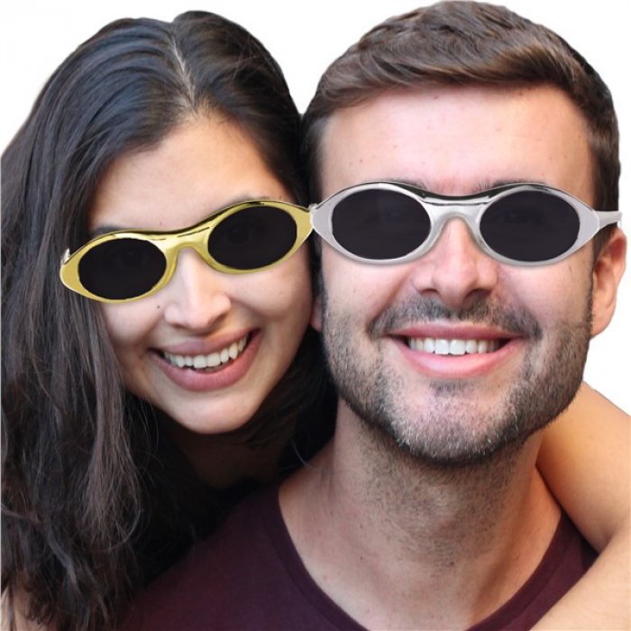 Gold & Silver Party Sunglasses (Per 12 pack)