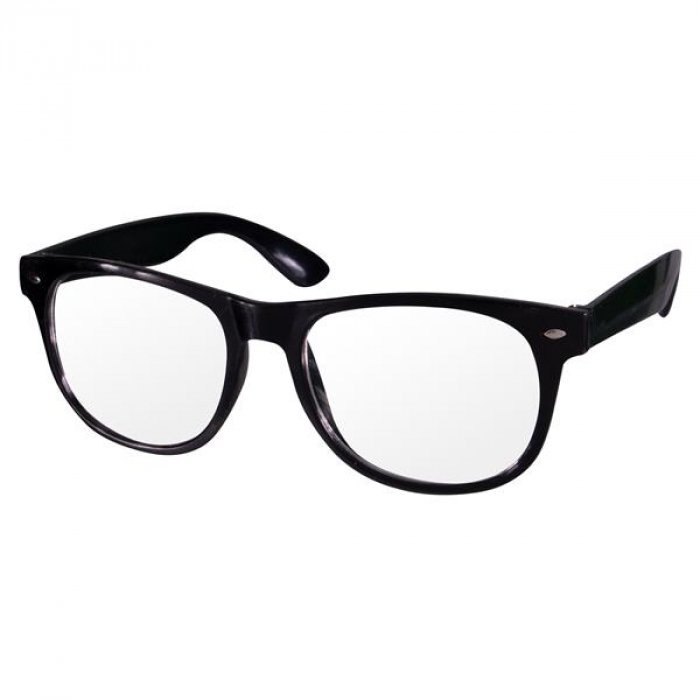 Black Frame 50's Eyeglasses (Per 12 pack)