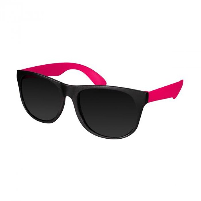 Neon Pink Retro Sunglasses (Per 12 pack)