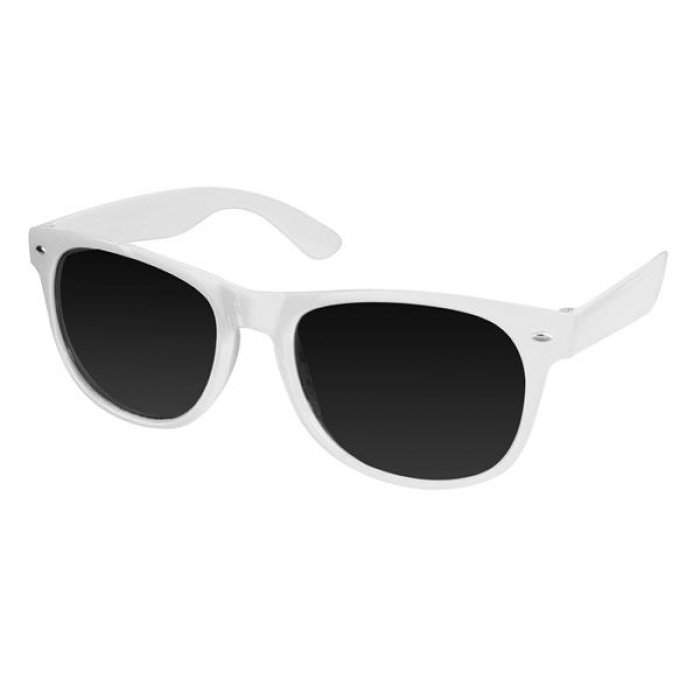 White Retro Sunglasses Per 12 Pack 